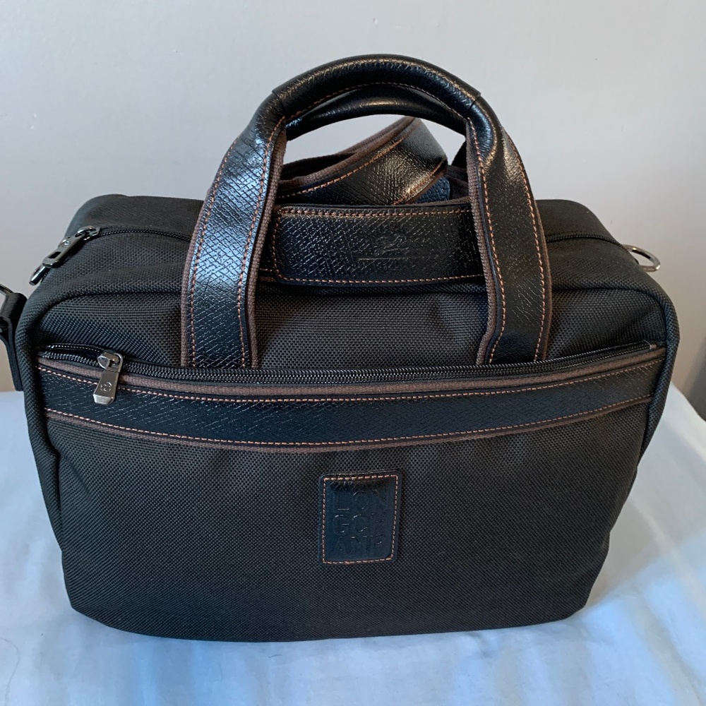 LONGCHAMP Boxford Briefcase in EXCELLENT CONDITION BLACK